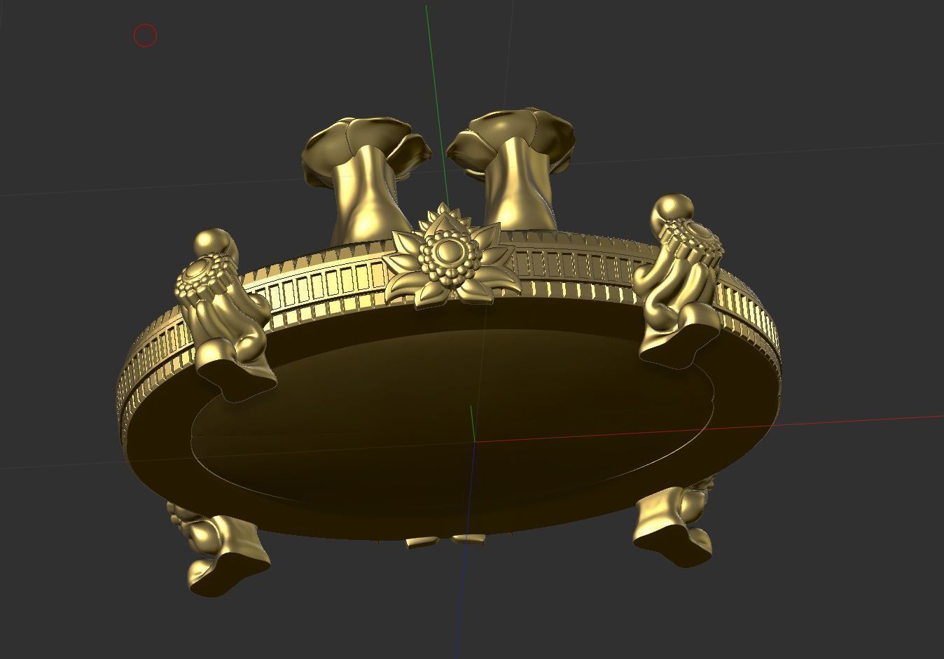 Laxmi charan paduka 3D print model_6