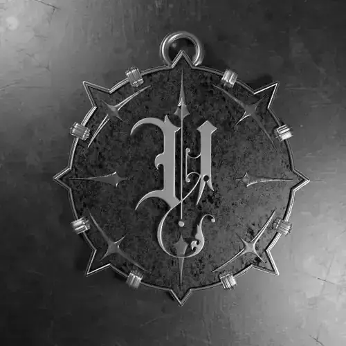 Medallion with letter Y 3D printable model