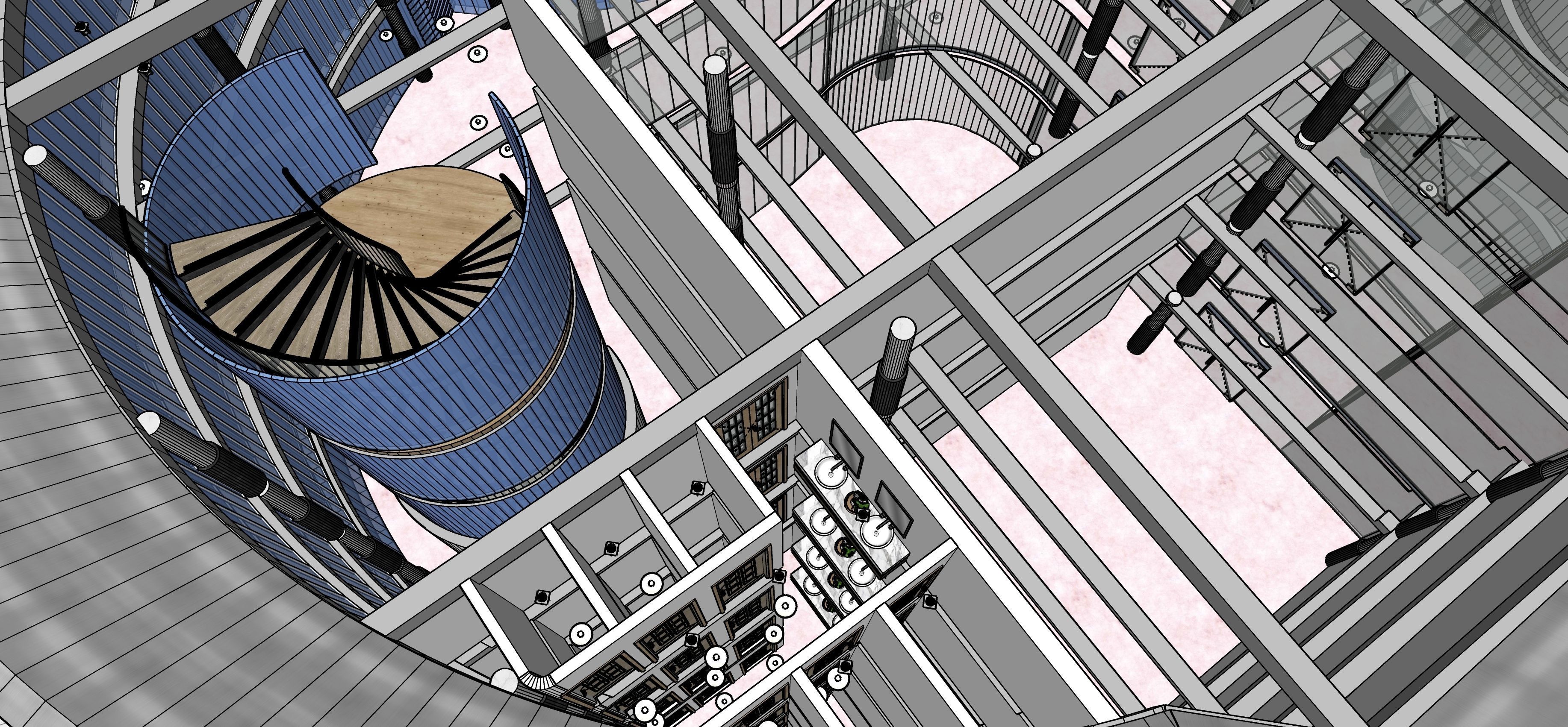 Shopping Mall - Interior and Exterior 3D model 3D model_2