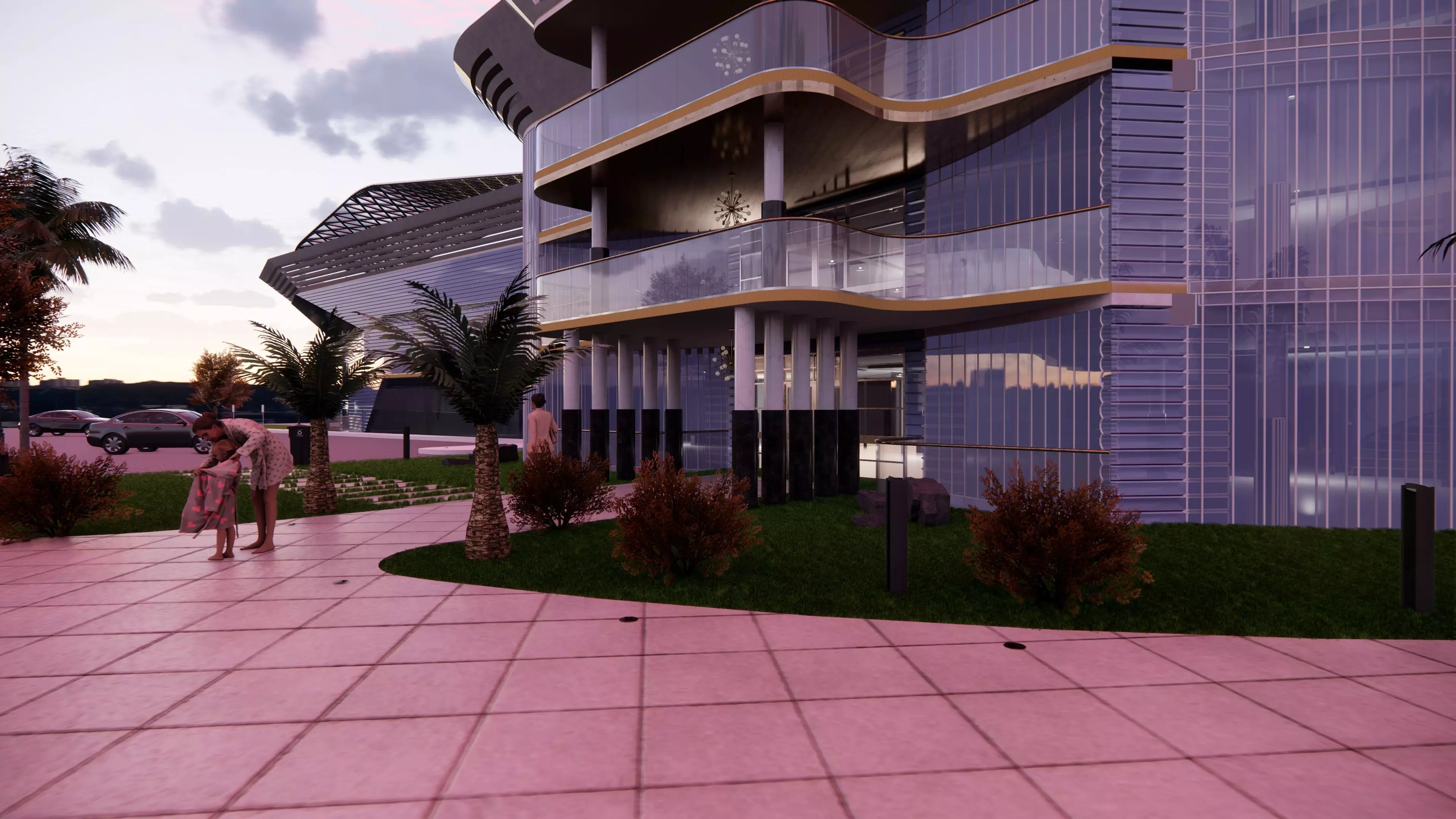 Shopping Mall - Interior and Exterior 3D model 3D model_0