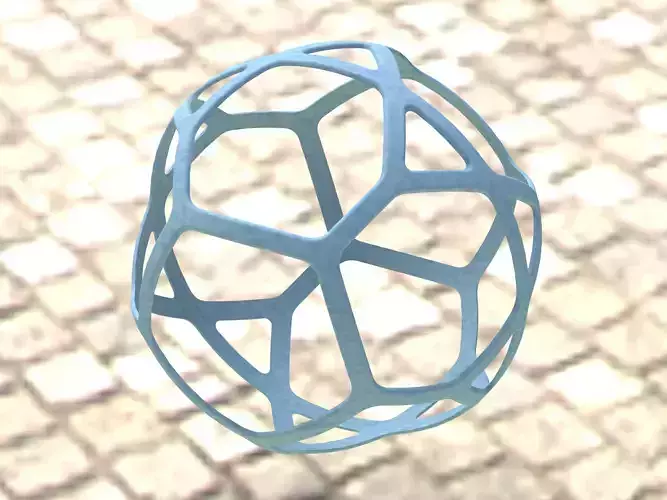 Wireframe Shape Geometric Simple Ball