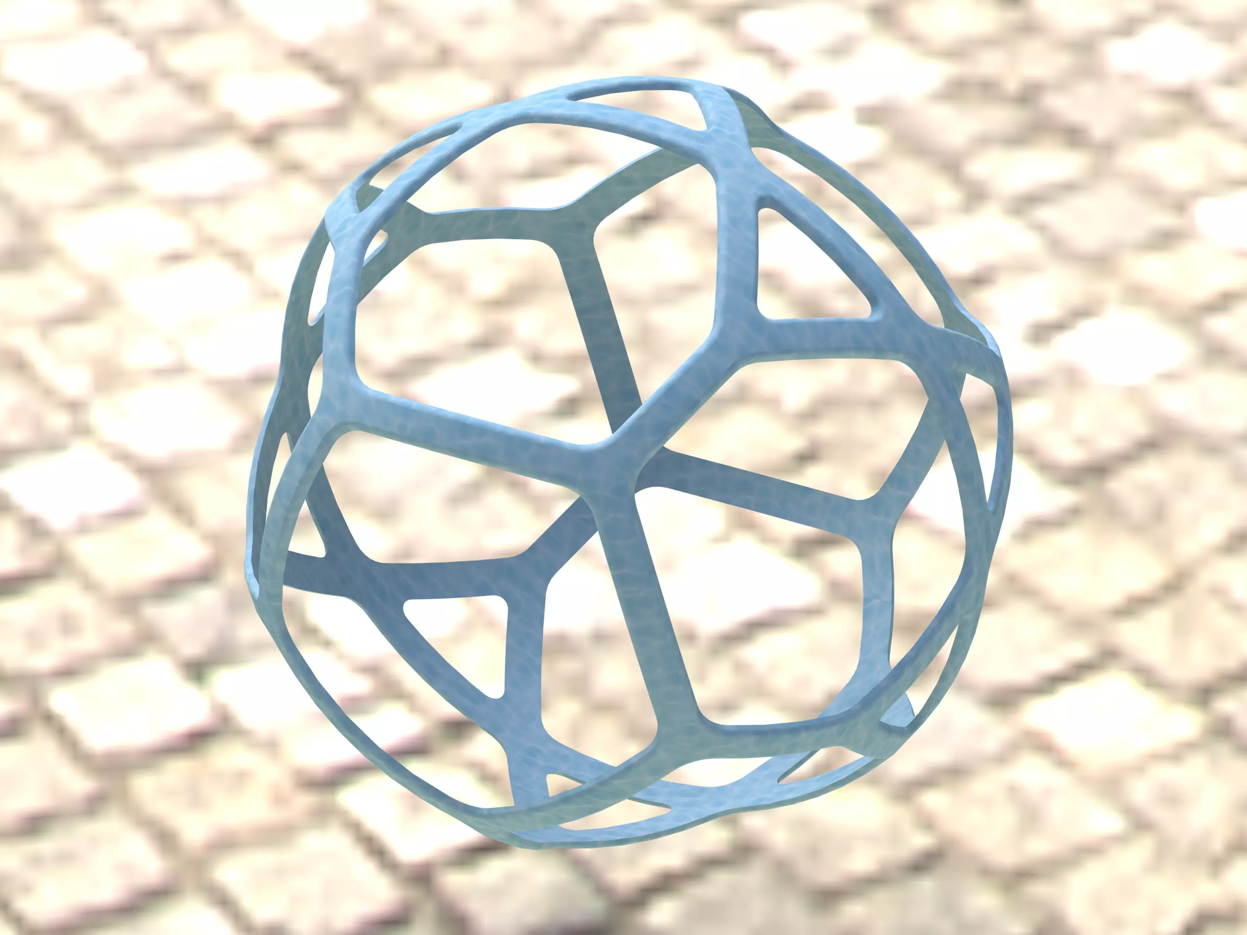 Wireframe Shape Geometric Simple Ball 3D print model_0