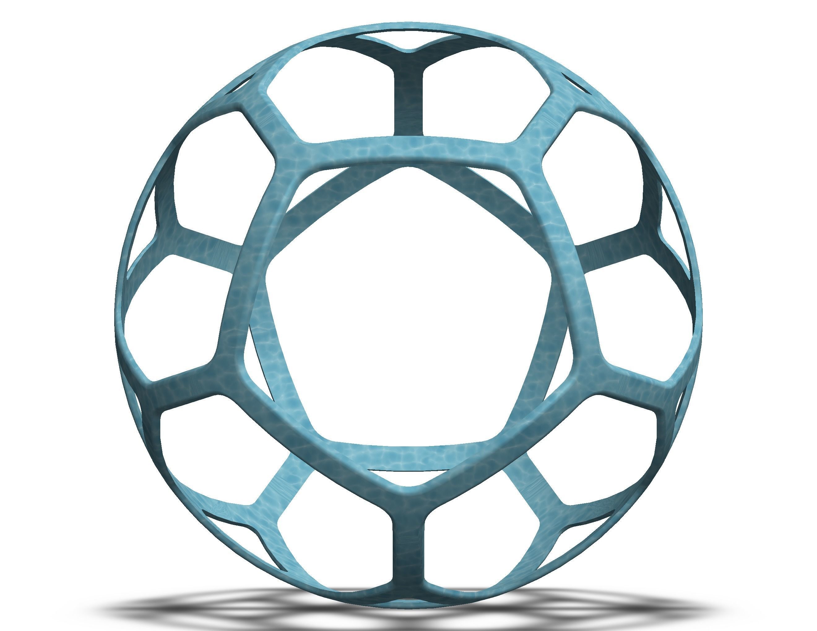 Wireframe Shape Geometric Simple Ball 3D print model_25
