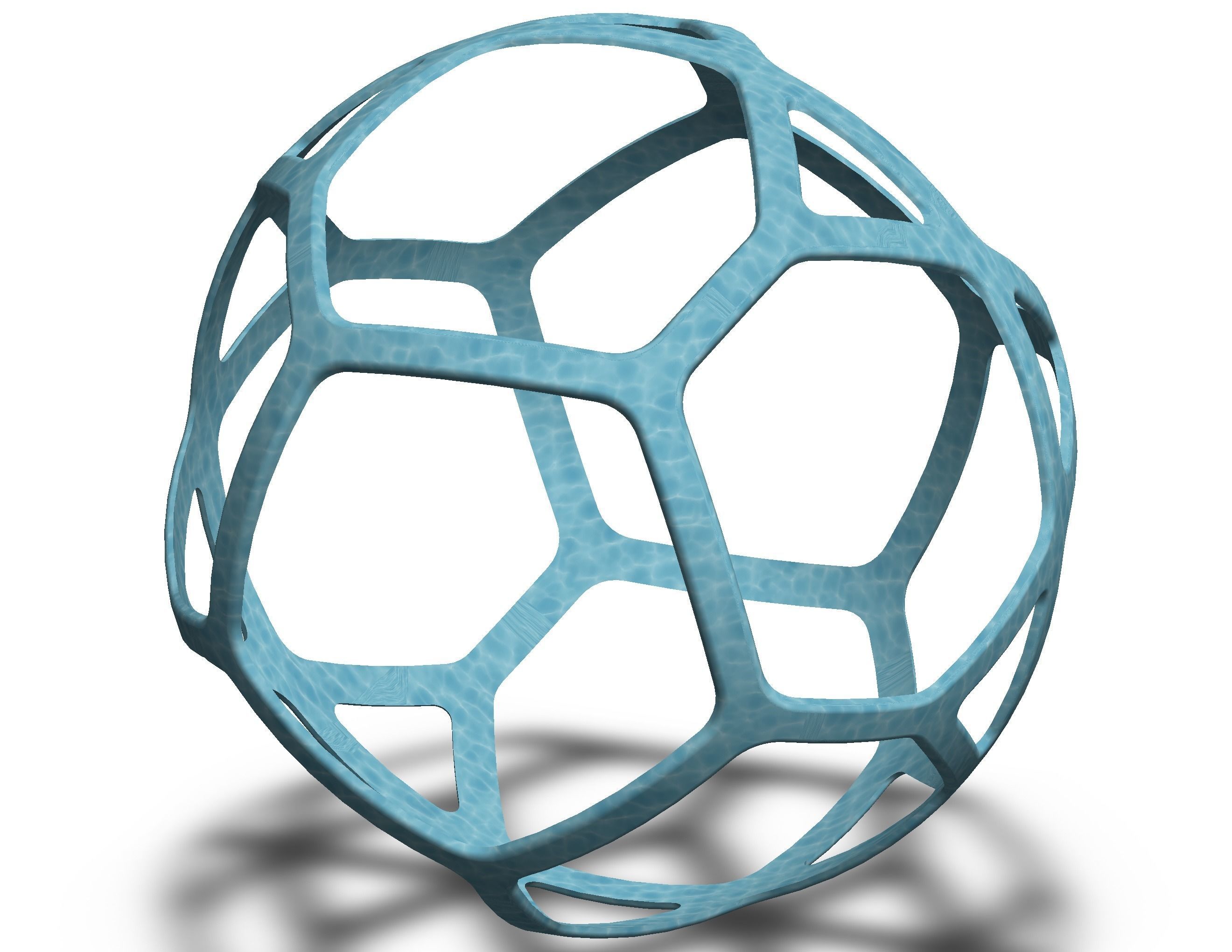 Wireframe Shape Geometric Simple Ball 3D print model_5