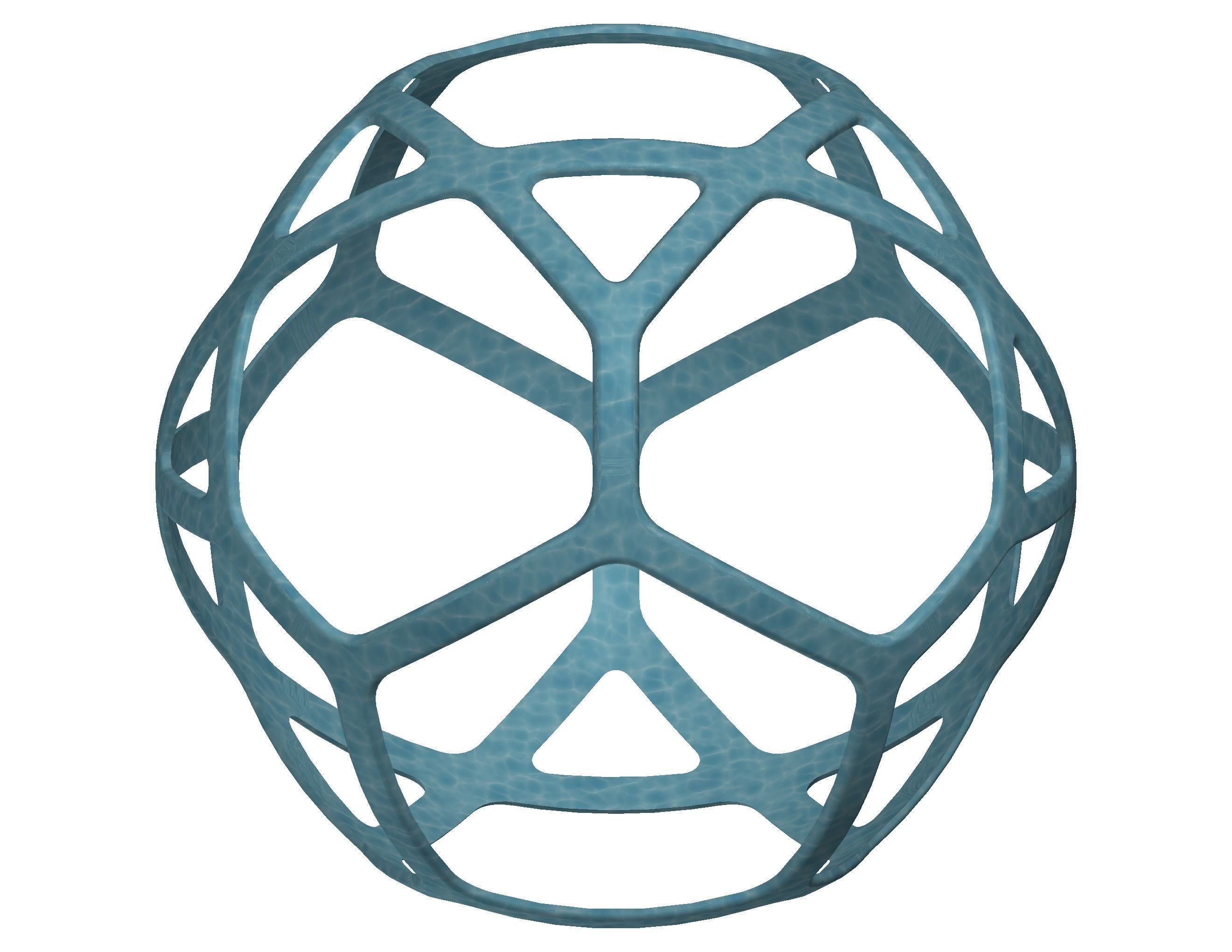 Wireframe Shape Geometric Simple Ball 3D print model_41