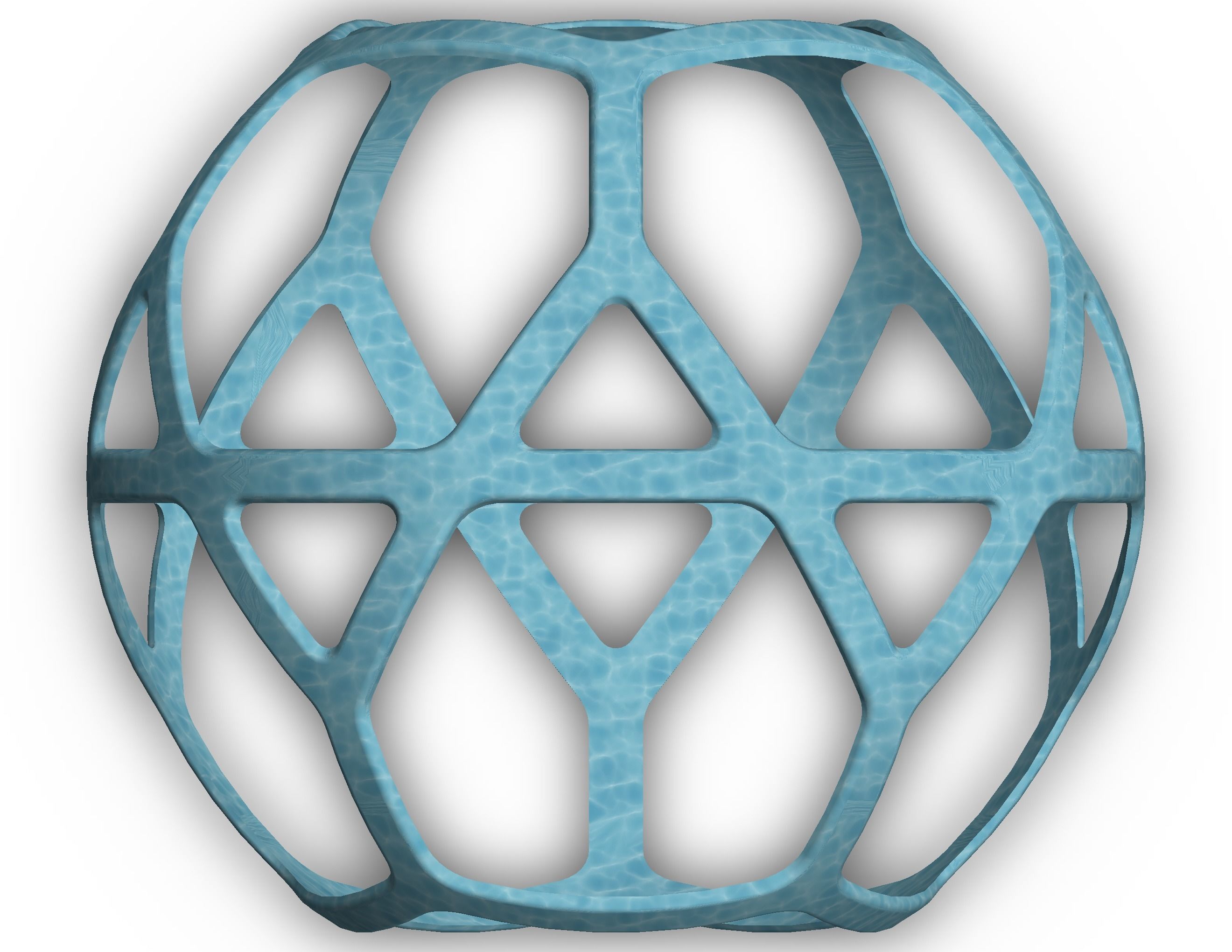 Wireframe Shape Geometric Simple Ball 3D print model_17