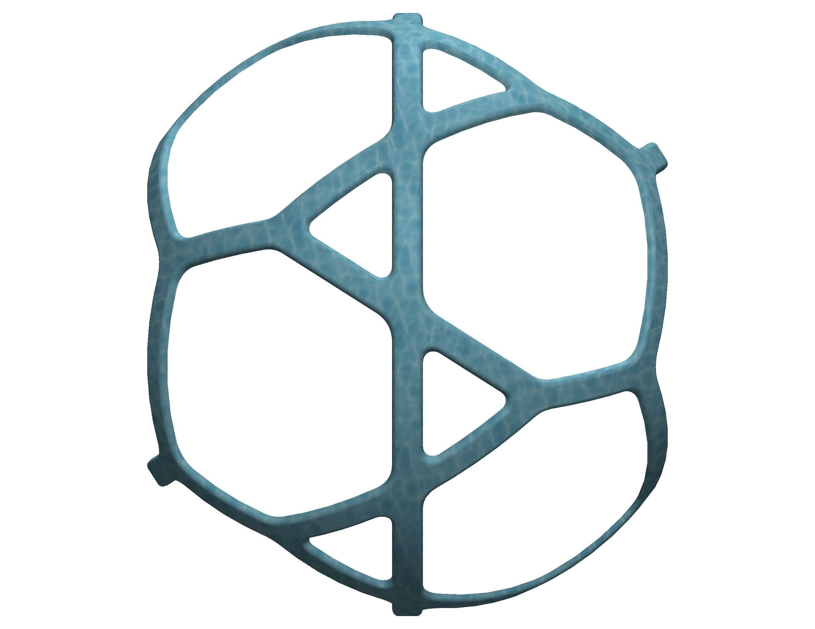 Wireframe Shape Geometric Simple Ball 3D print model_33