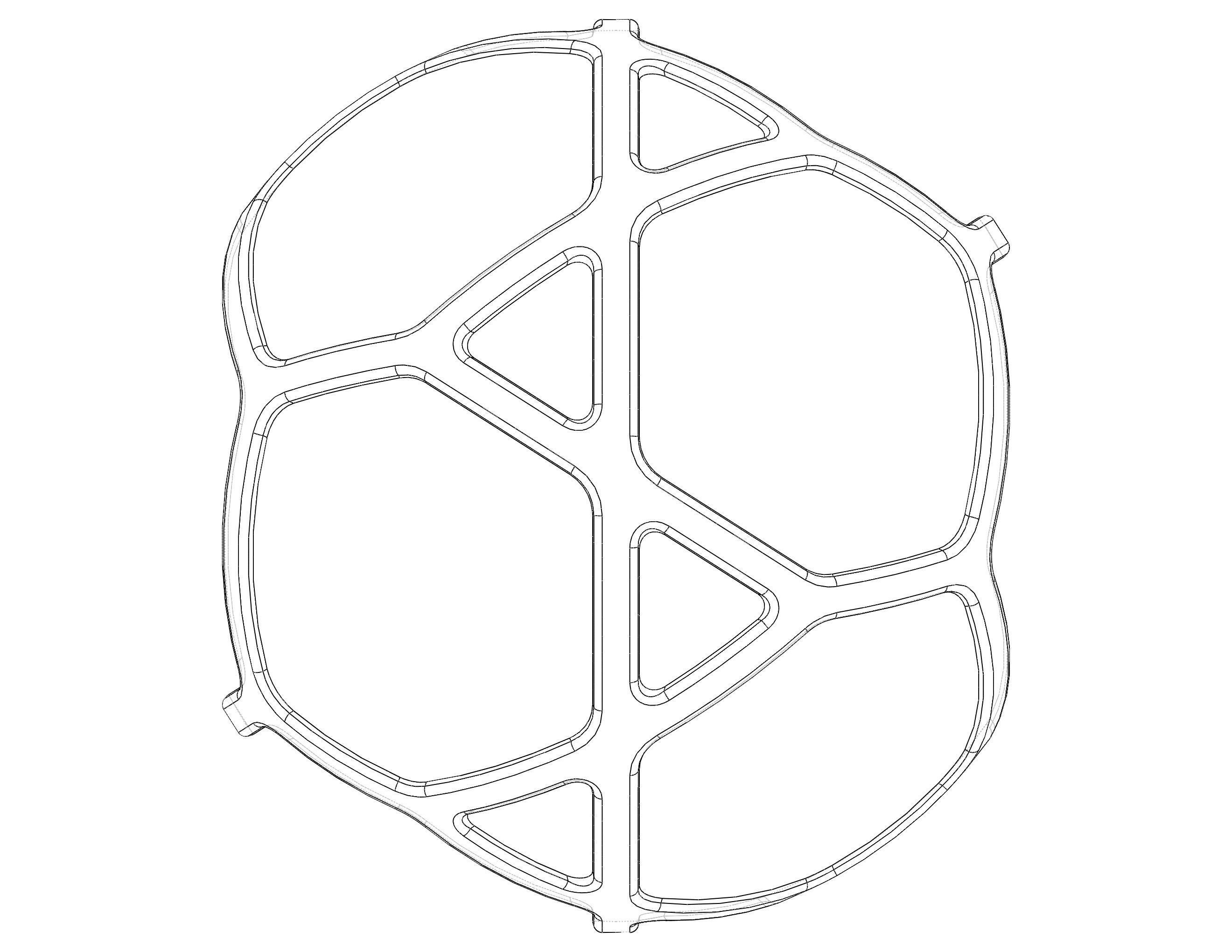 Wireframe Shape Geometric Simple Ball 3D print model_31