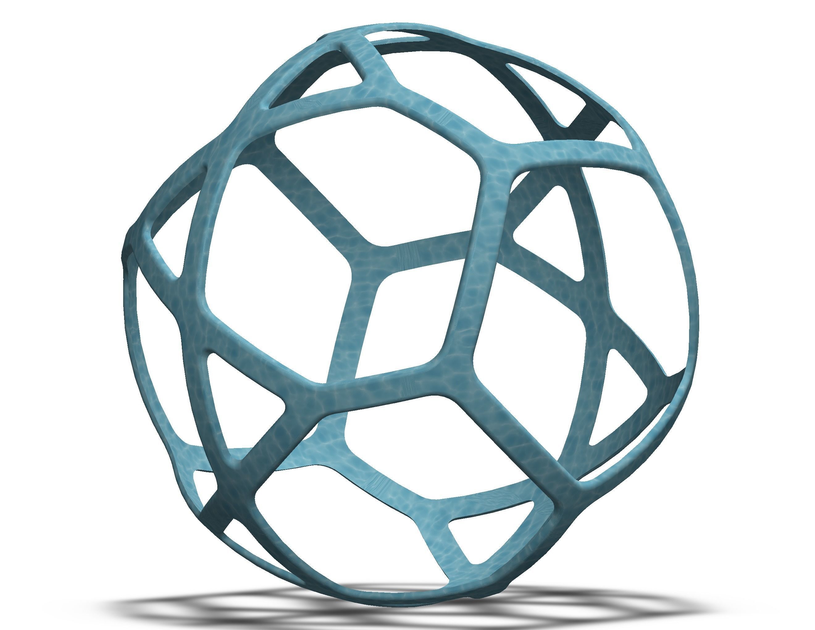 Wireframe Shape Geometric Simple Ball 3D print model_29