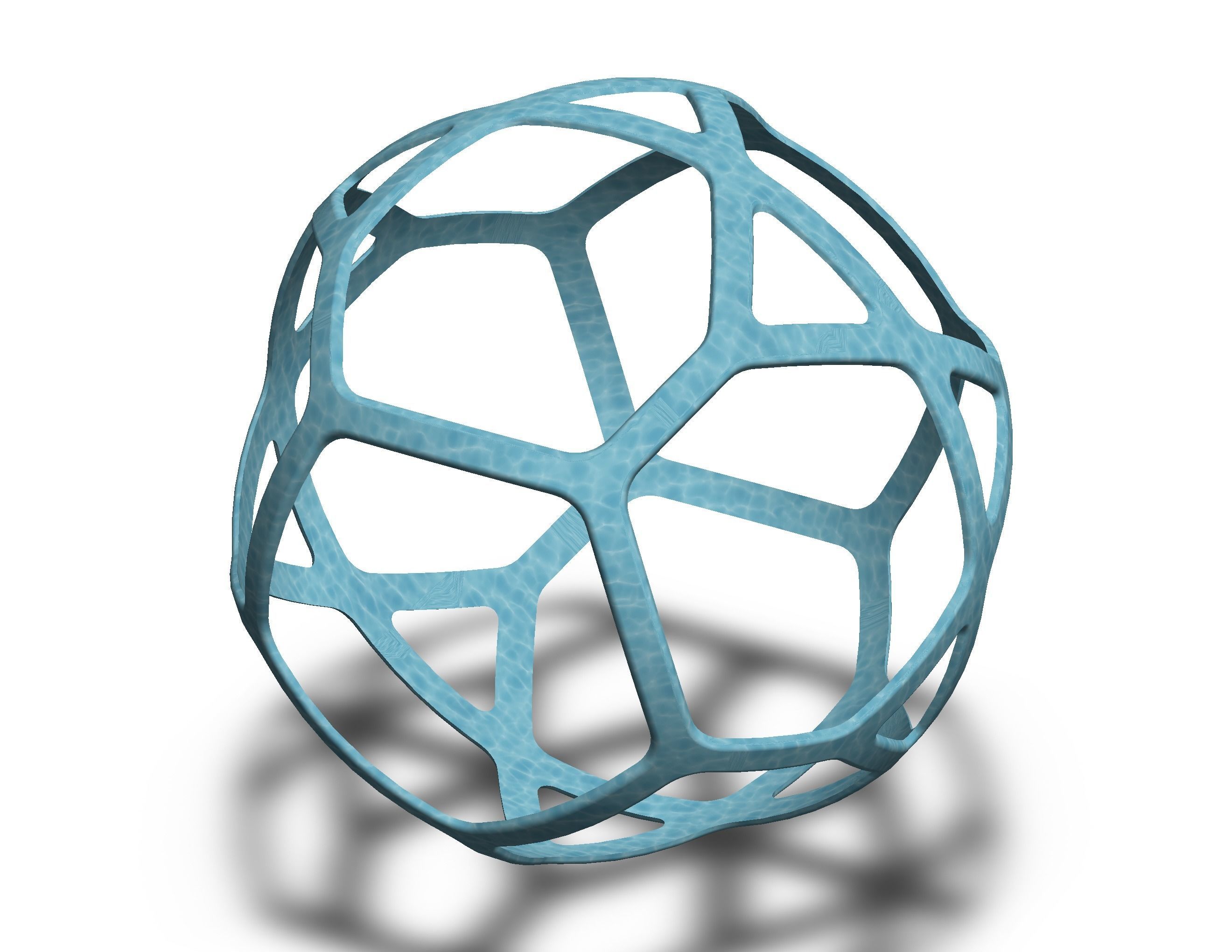 Wireframe Shape Geometric Simple Ball 3D print model_13