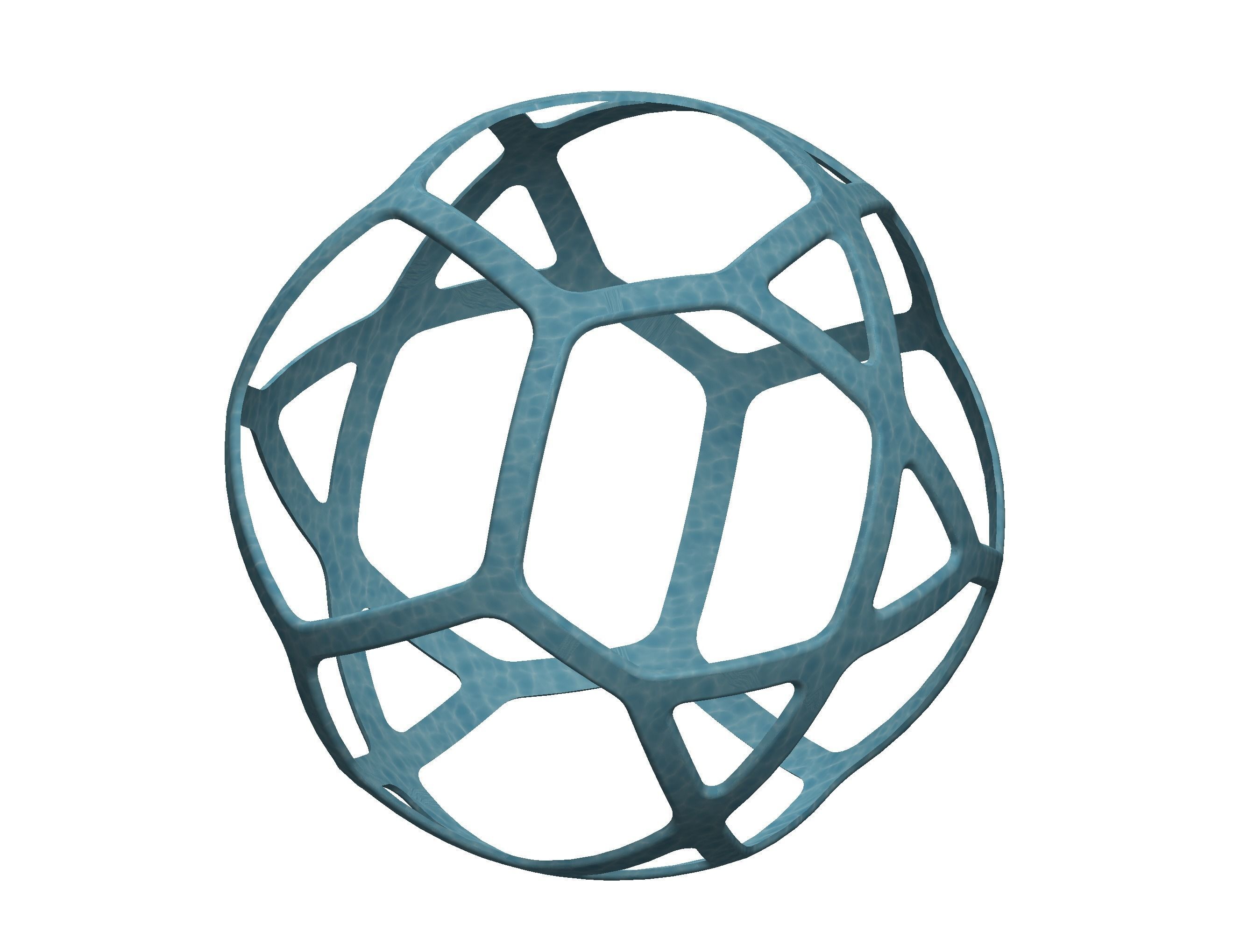 Wireframe Shape Geometric Simple Ball 3D print model_37
