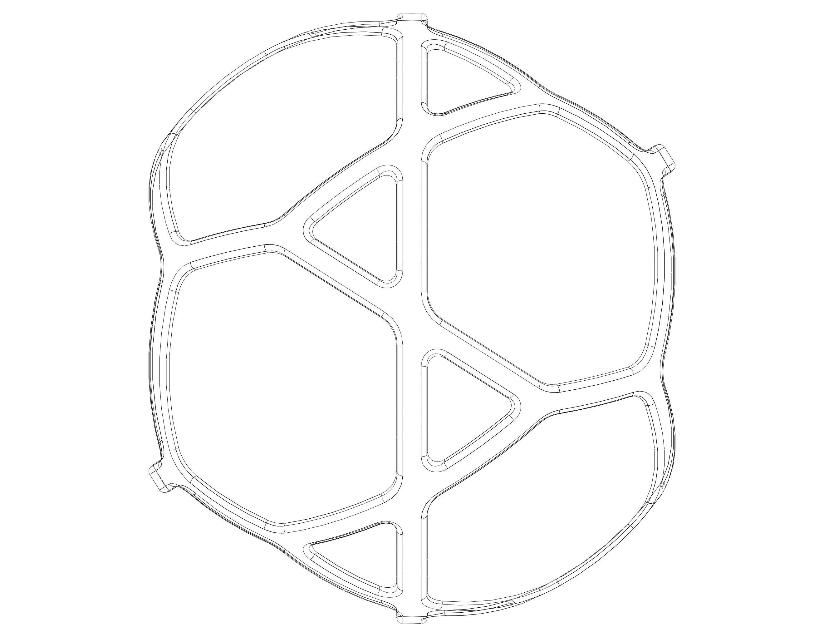 Wireframe Shape Geometric Simple Ball 3D print model_32