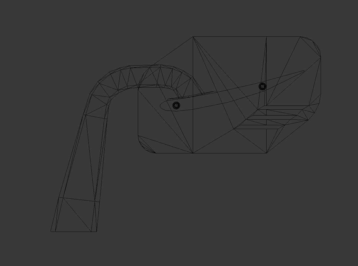 Swan Neck Wing Low-poly 3D model_1