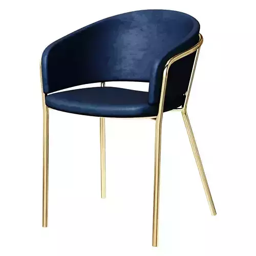 Konnie velvet blue chair