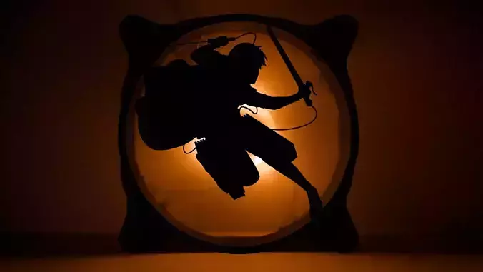 Attack on Titan Levi Ackerman PC fan grill cover  3D print model