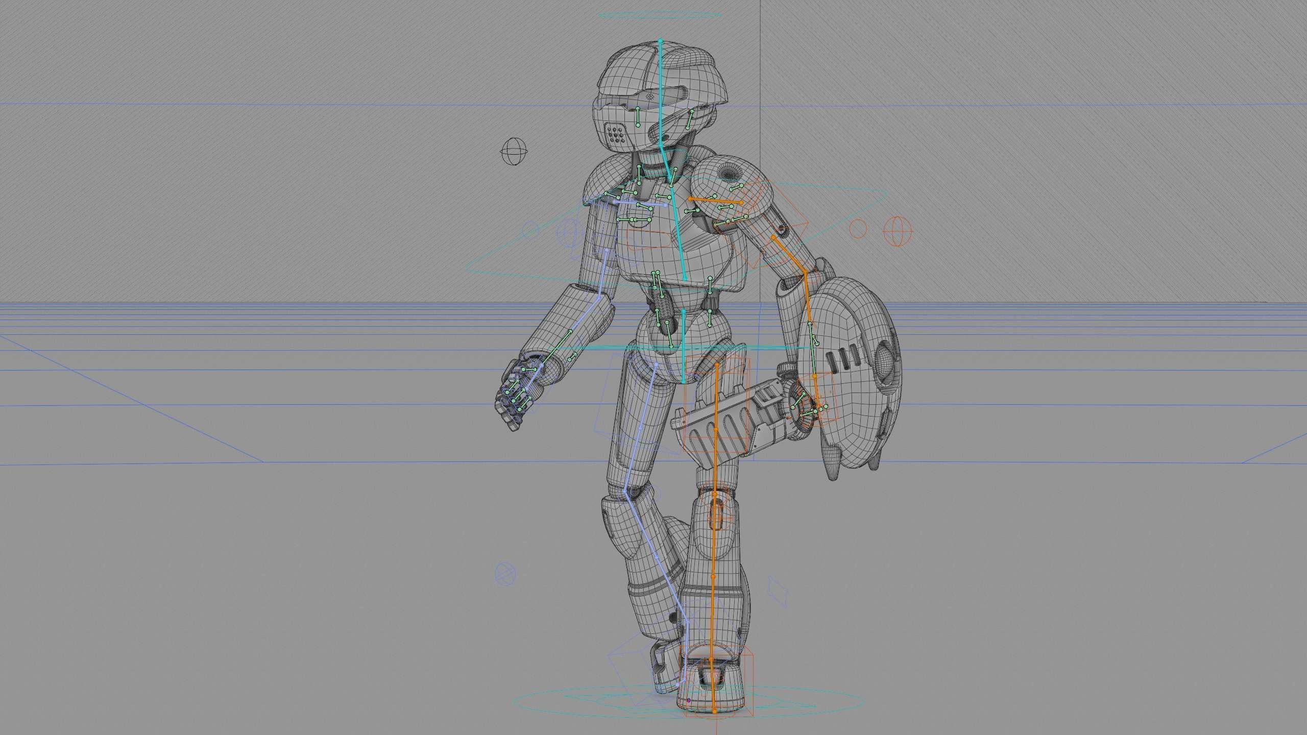 BATTLE DROID RF-900 Rigged for Unreal Engine - Unity - MIXAMO 3D model_42