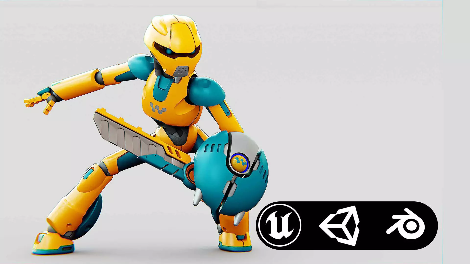 BATTLE DROID RF-900 Rigged for Unreal Engine - Unity - MIXAMO 3D model_0