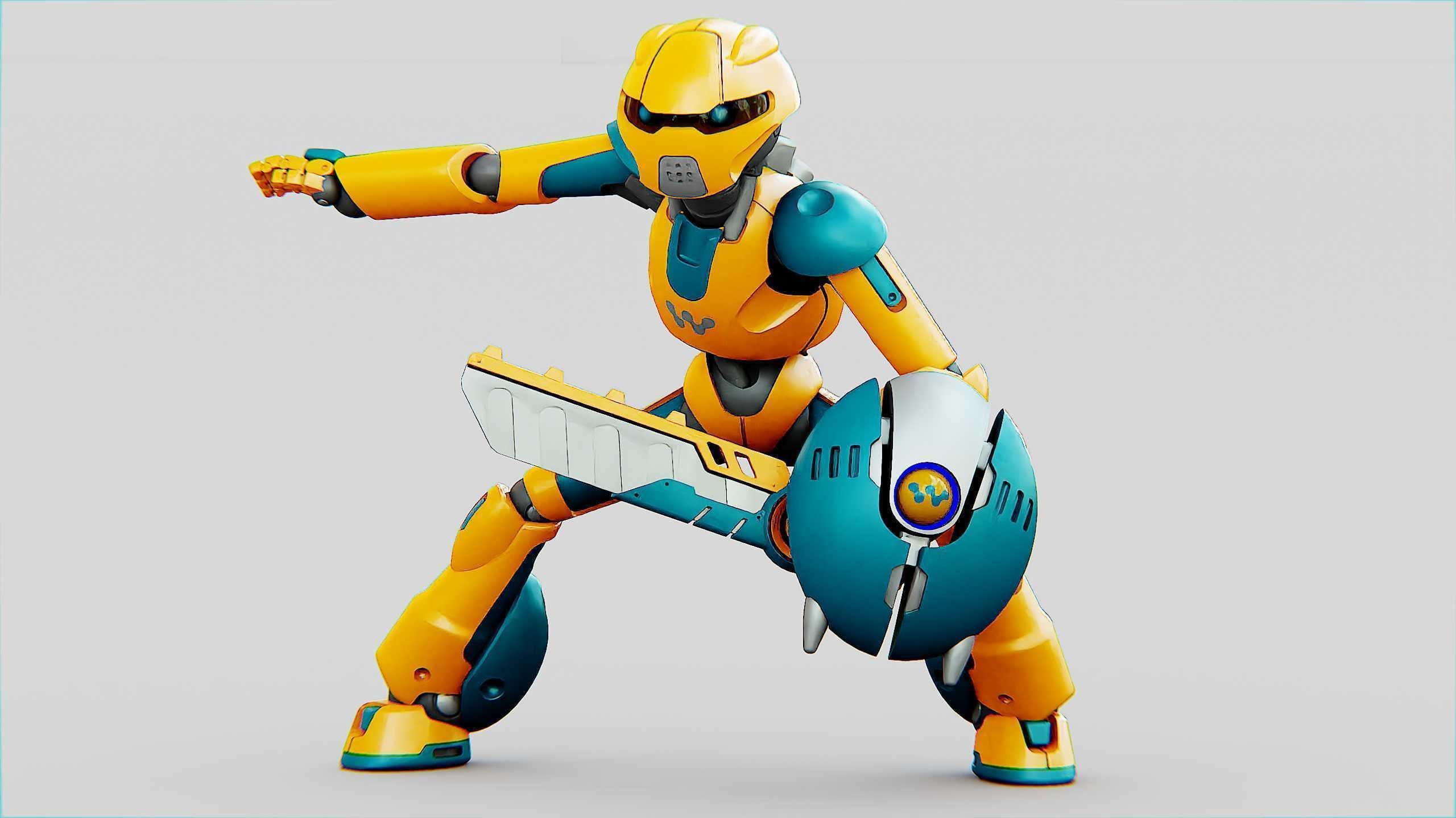 BATTLE DROID RF-900 Rigged for Unreal Engine - Unity - MIXAMO 3D model_3