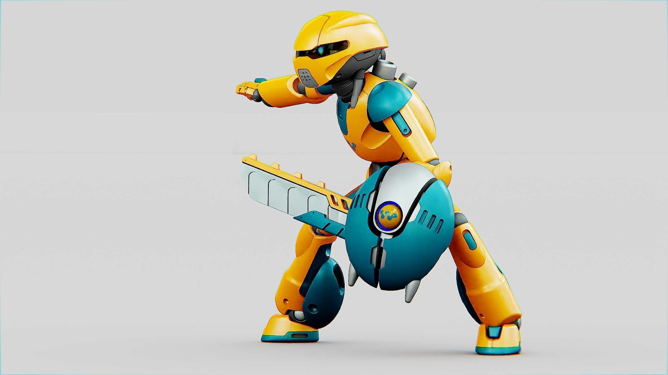 BATTLE DROID RF-900 Rigged for Unreal Engine - Unity - MIXAMO 3D model_16