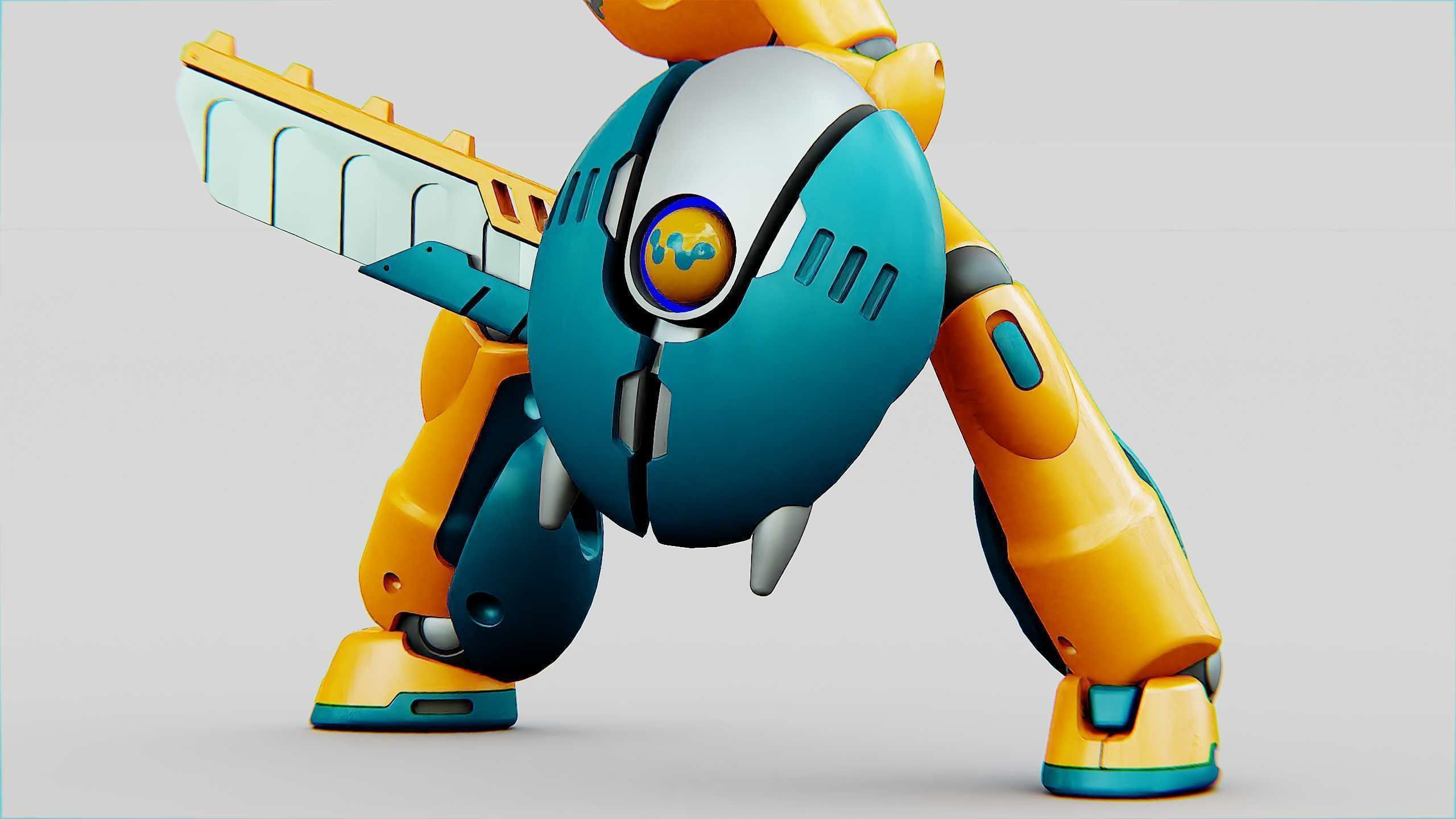 BATTLE DROID RF-900 Rigged for Unreal Engine - Unity - MIXAMO 3D model_21