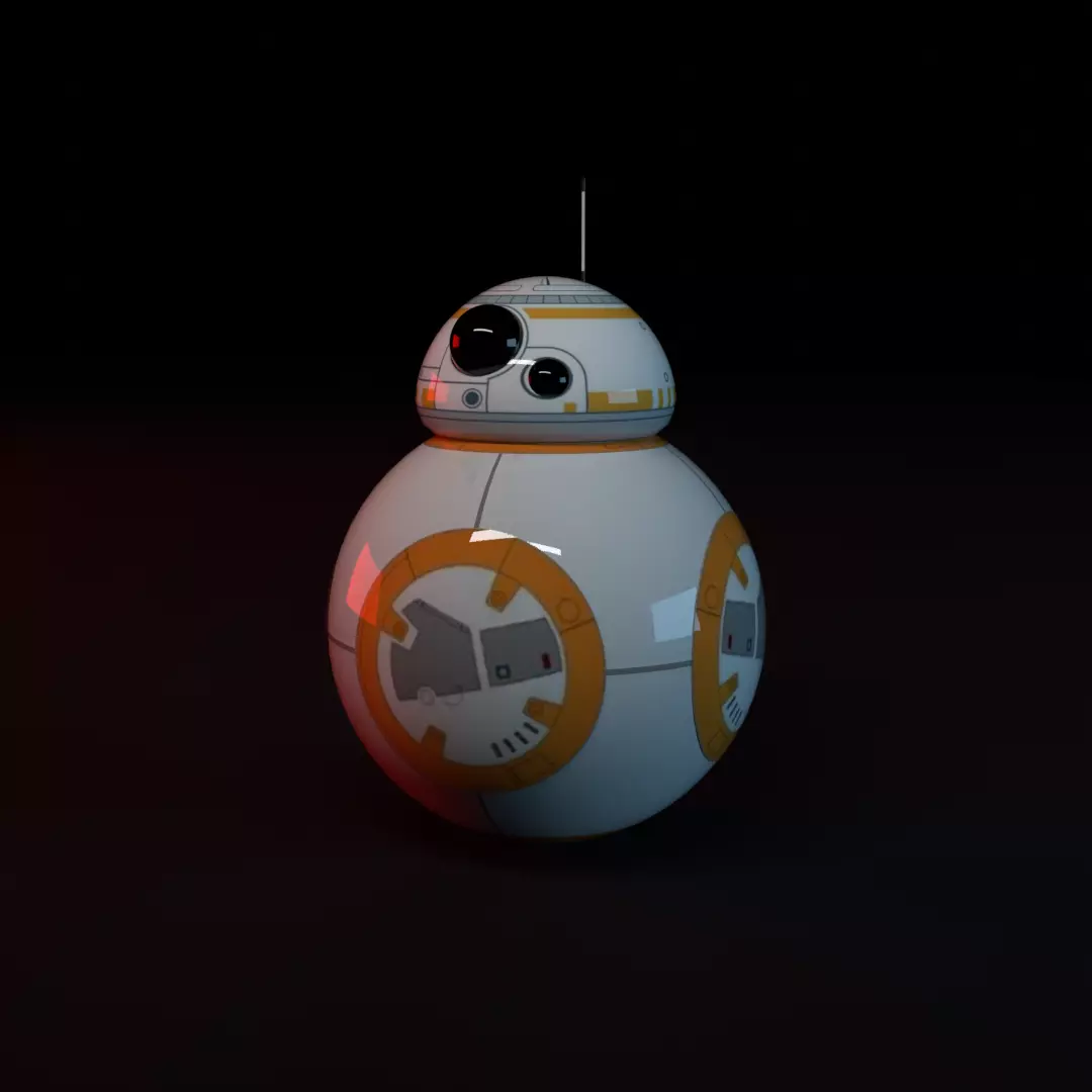 Bb8 Star Wars Low-poly 3D model_0