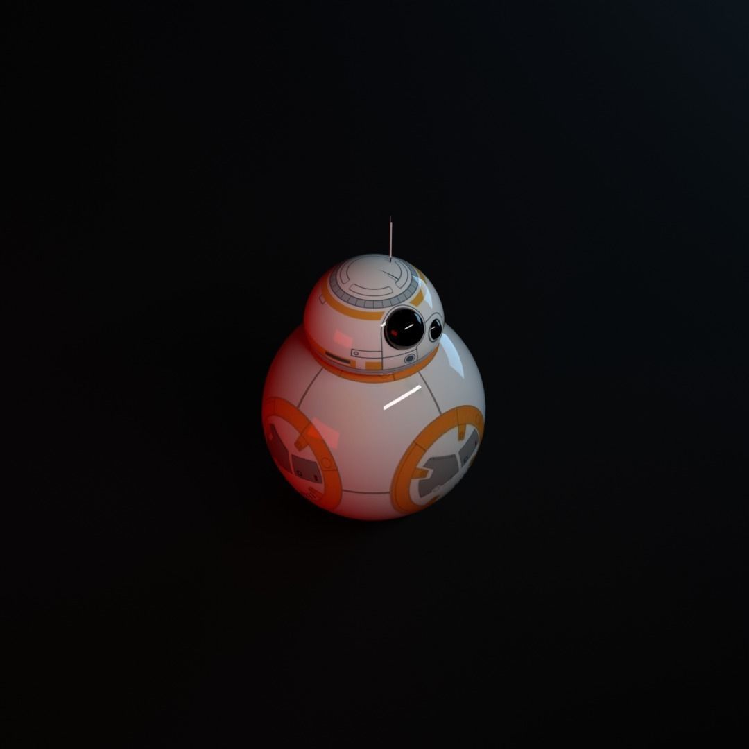 Bb8 Star Wars Low-poly 3D model_1