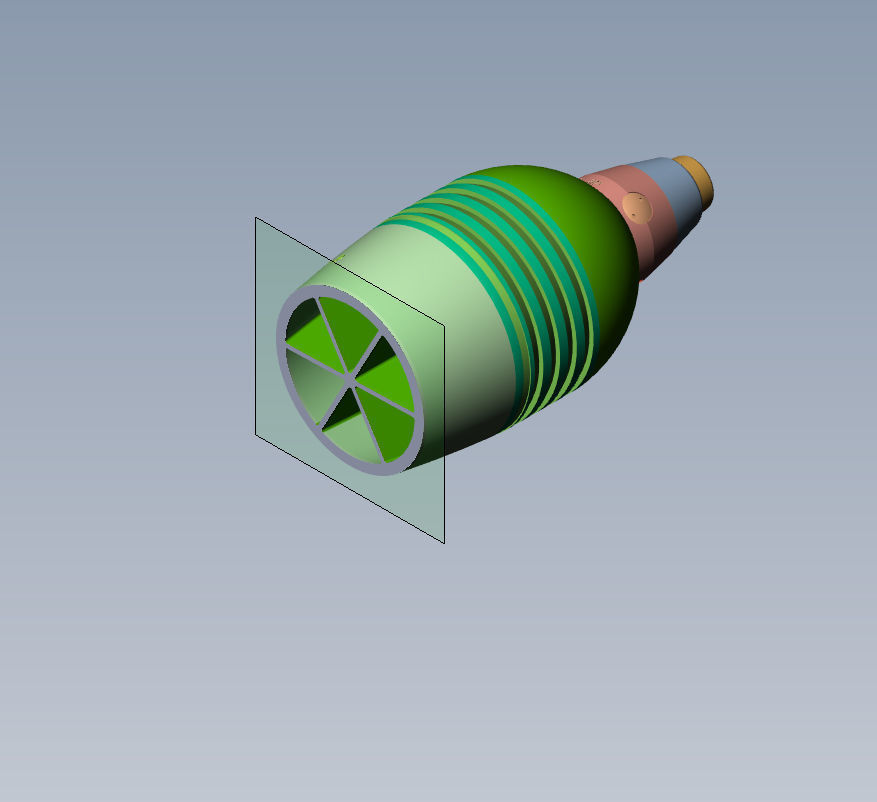 Mortar shell  Artillery mine of 82 mm caliber Training model  3D model_7