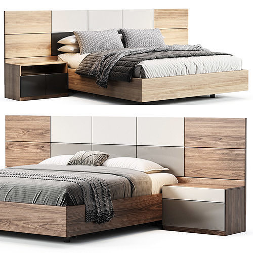 ALLAIN BED 096 by Manzzeli 3D model