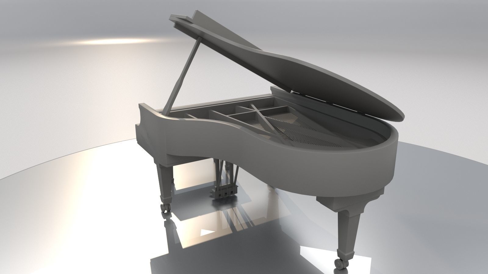 Livingroom Piano Printable 3D print model_2