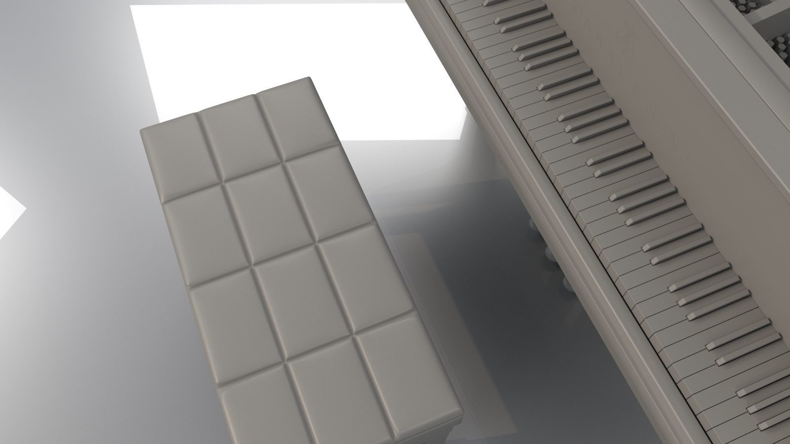 Livingroom Piano Printable 3D print model_3