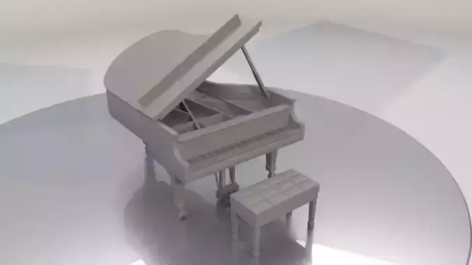 Livingroom Piano Printable 3D print model