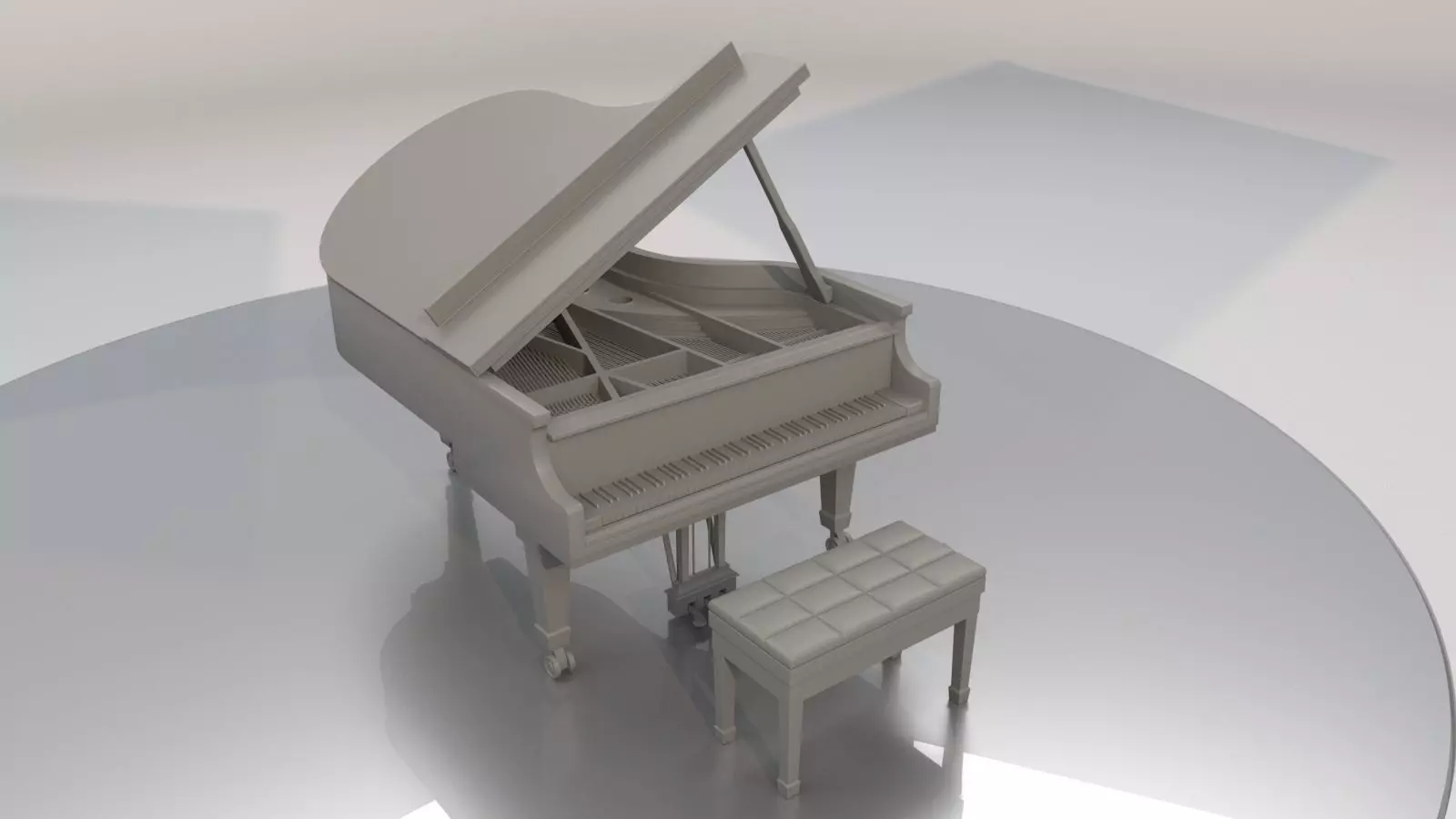 Livingroom Piano Printable 3D print model_0