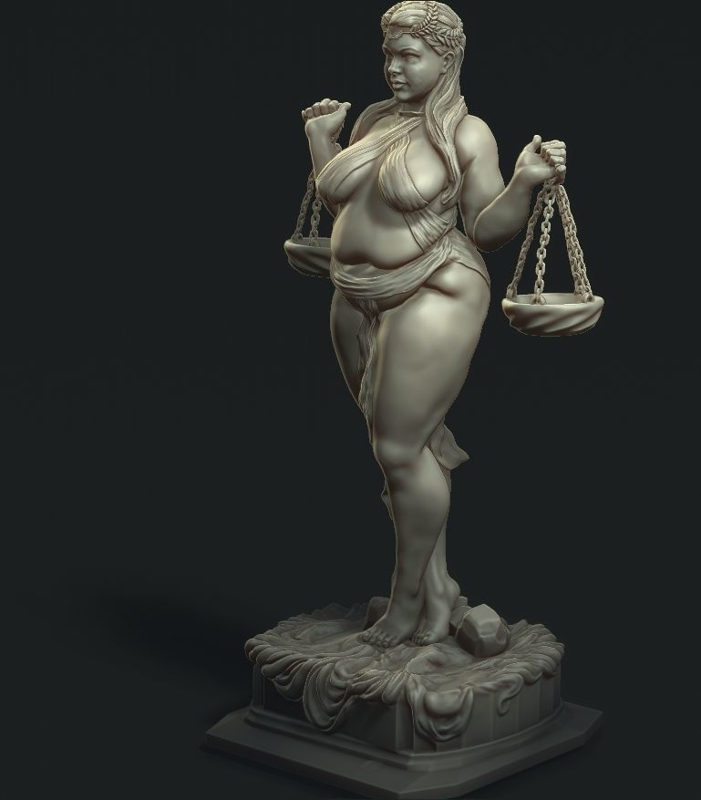 goddess of the sign Libra 3D print model_5