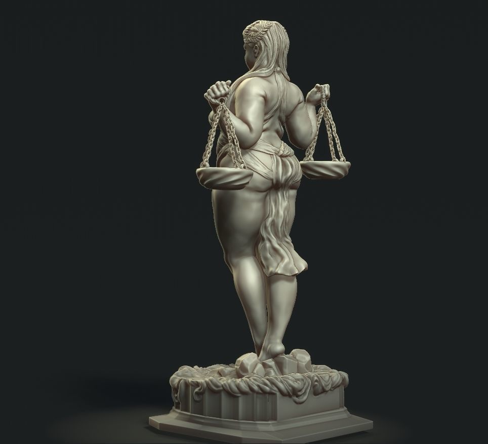 goddess of the sign Libra 3D print model_2
