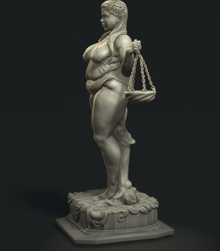 goddess of the sign Libra 3D print model_1