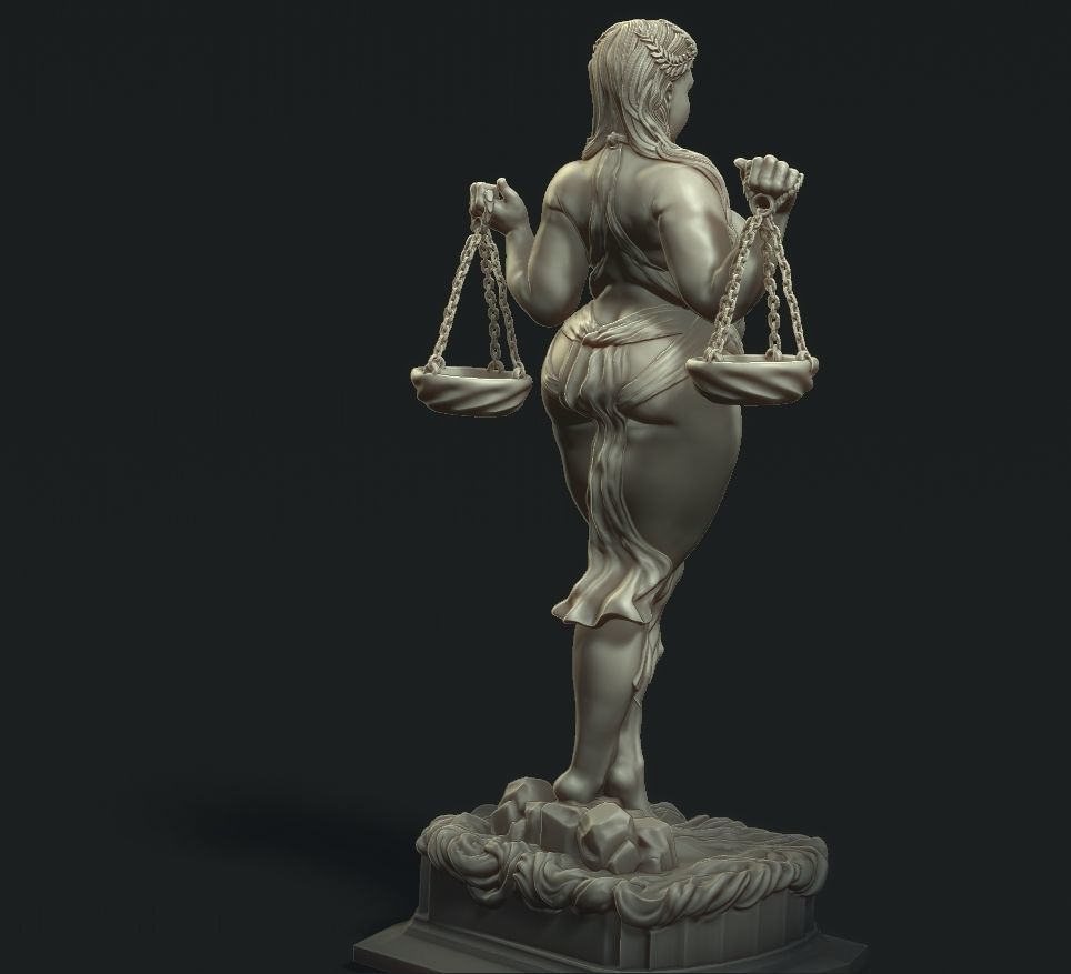 goddess of the sign Libra 3D print model_4