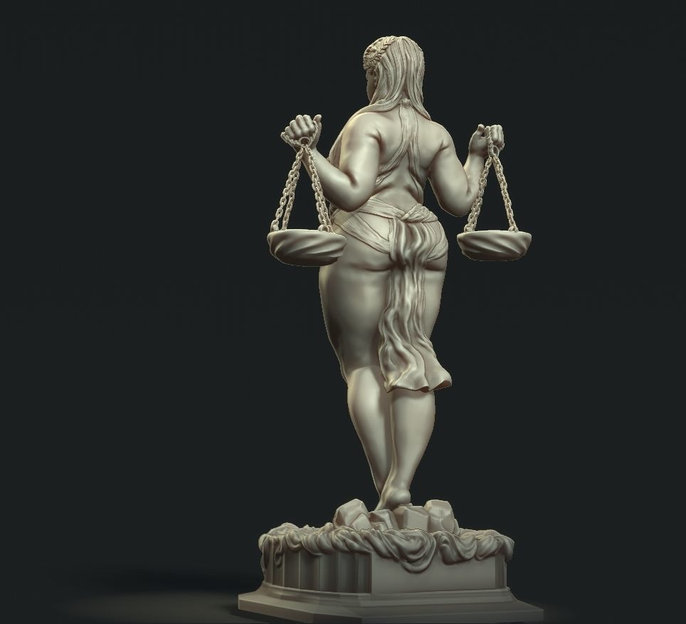 goddess of the sign Libra 3D print model_3