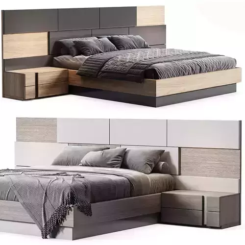 ALLAIN BED 090 by Manzzeli