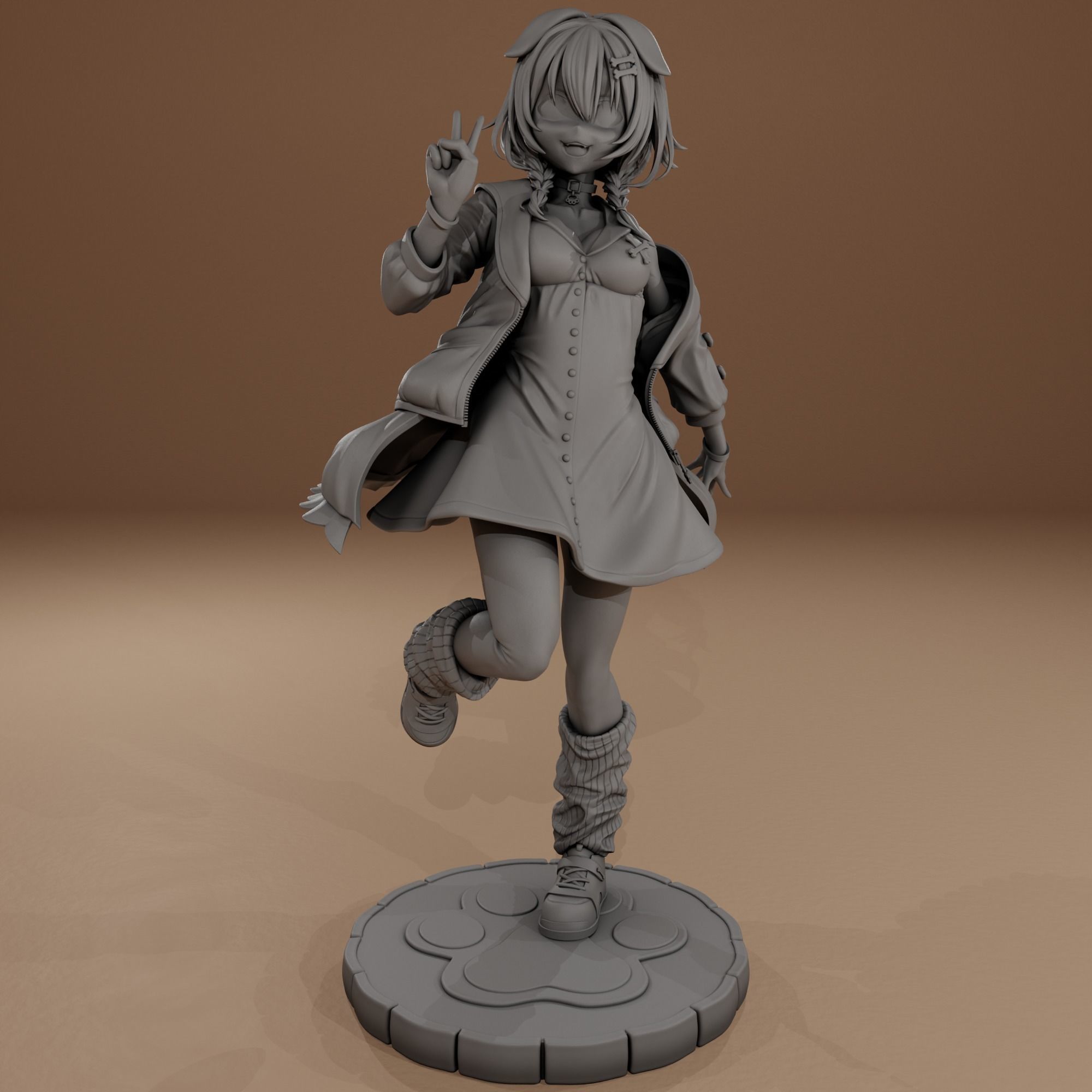 Inugami - Vtuber 3D print model_6