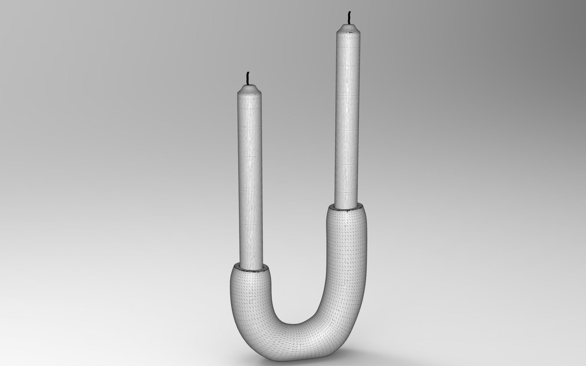 Loj Candle Holder Low-poly 3D model_5