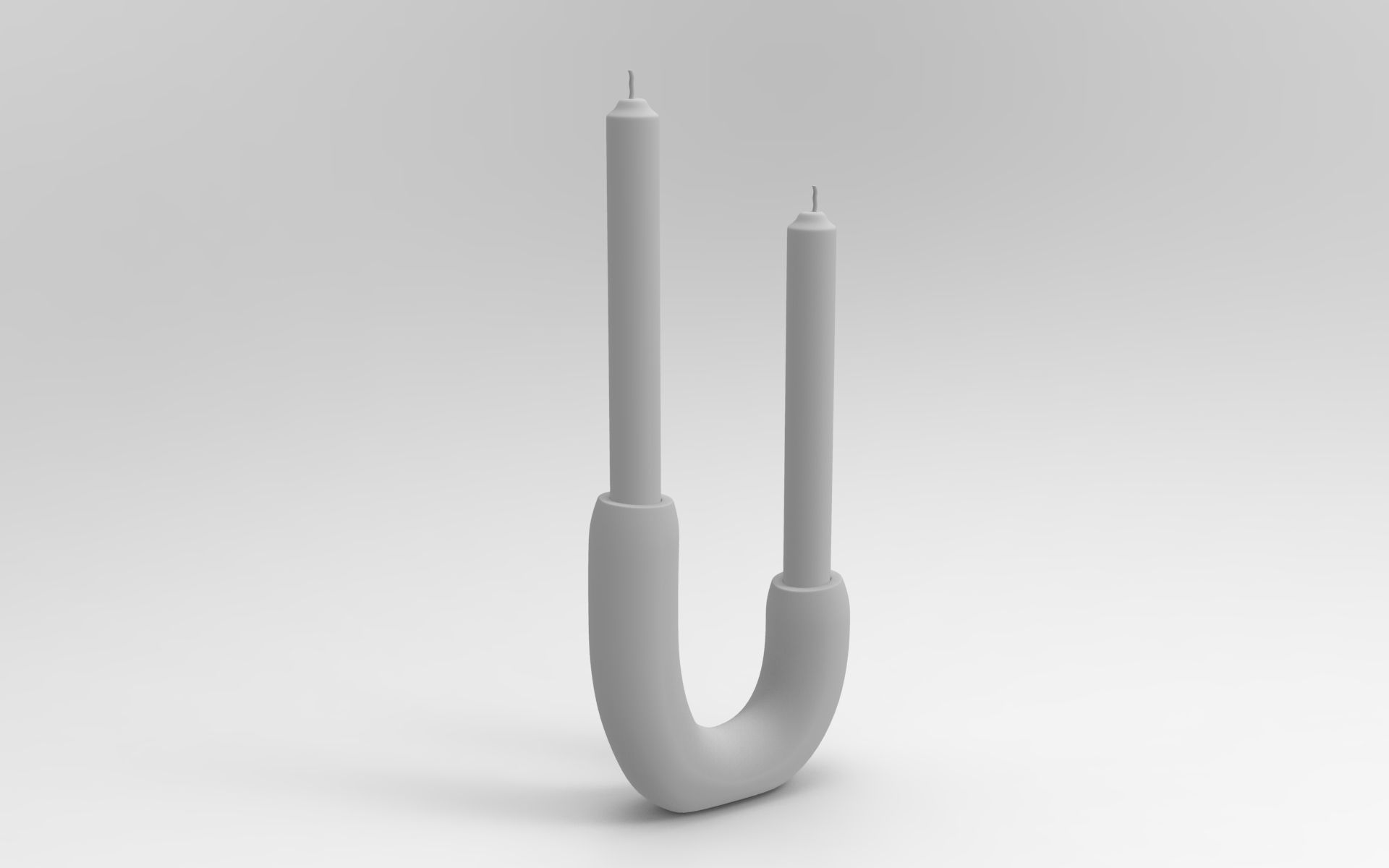 Loj Candle Holder Low-poly 3D model_7