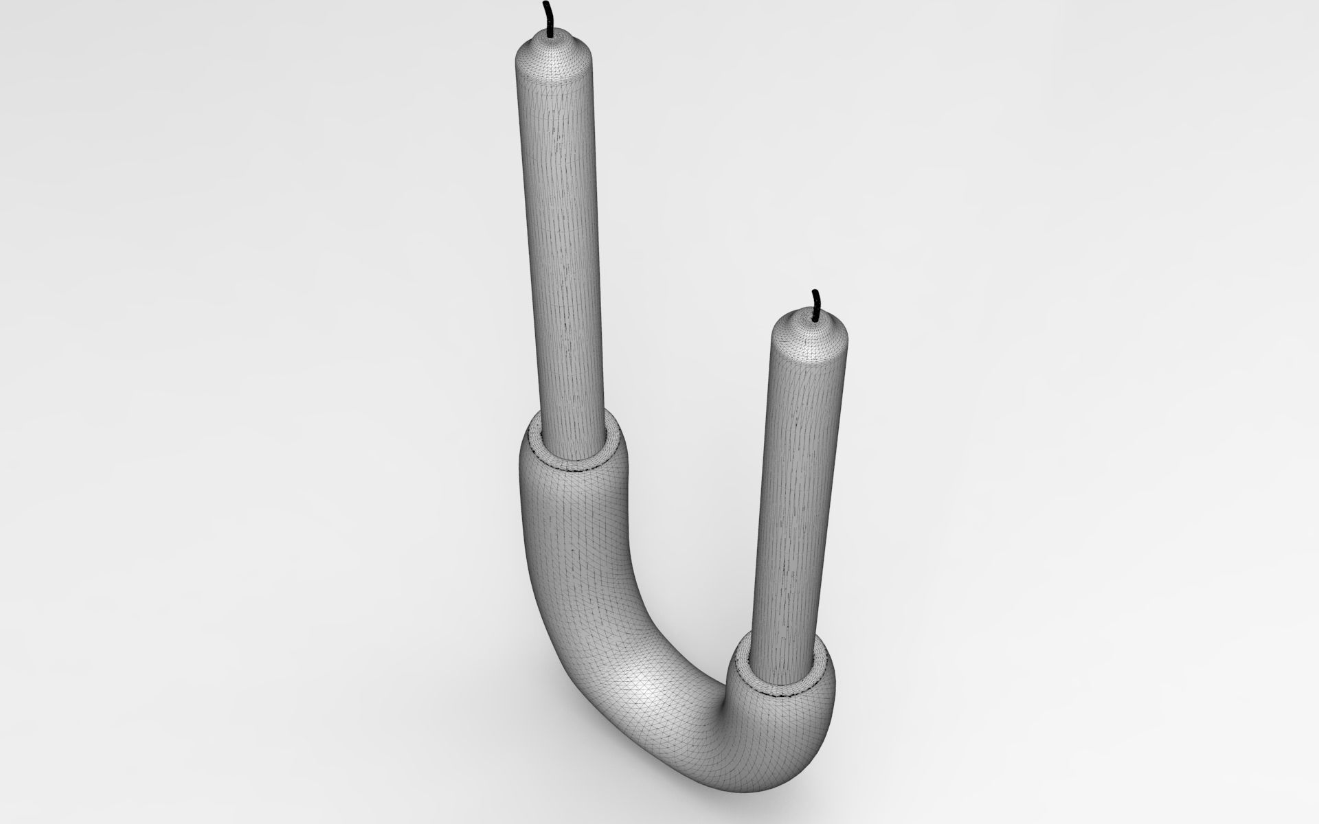 Loj Candle Holder Low-poly 3D model_6