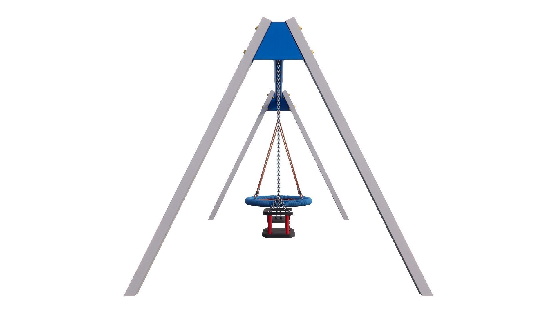 Bird nest swing seats 3D model_3