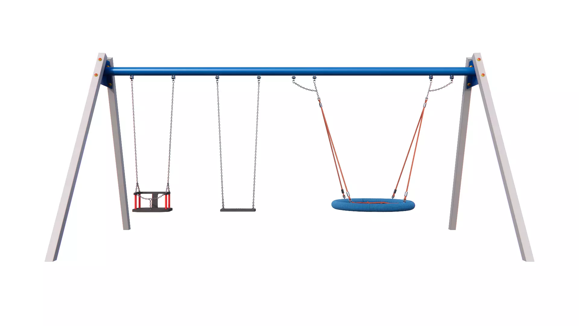 Bird nest swing seats 3D model_0