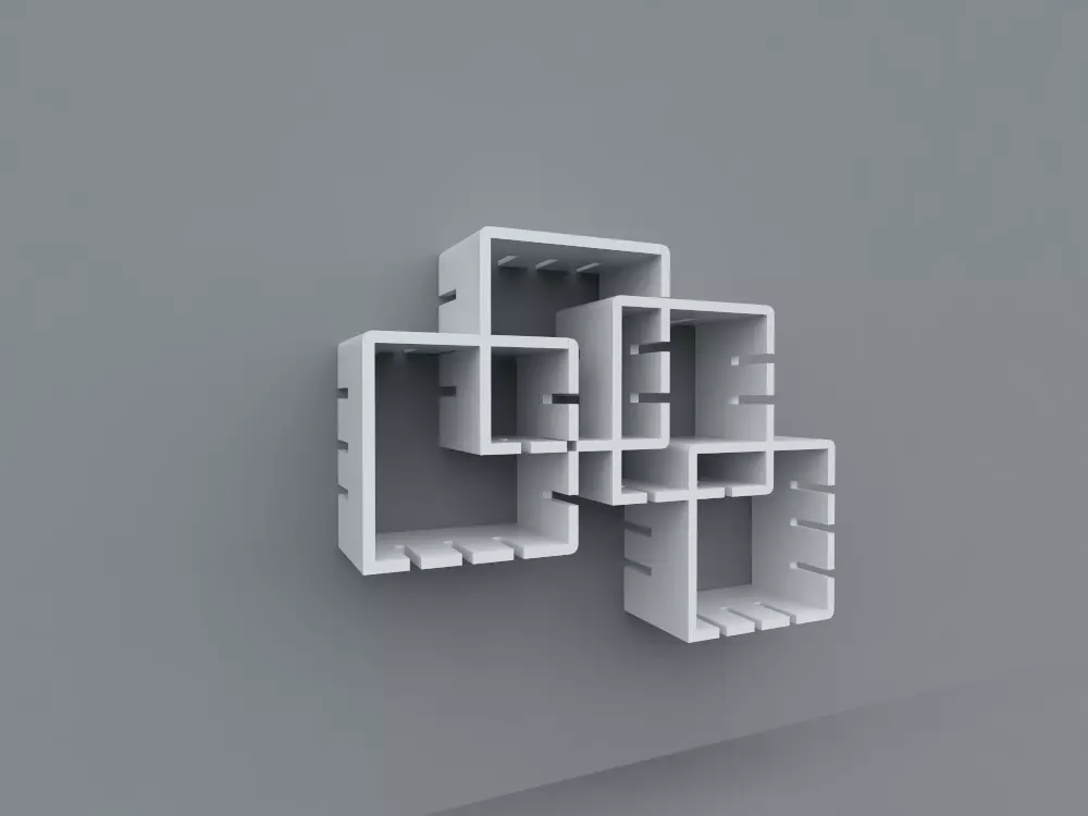 shelf design 3D model_0