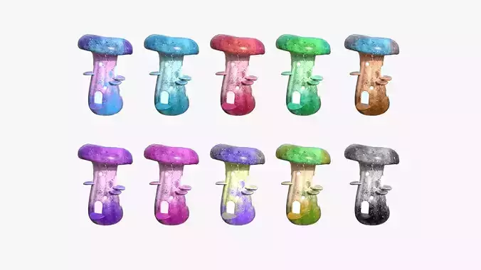 10 Fantasy Mushroom F Collection - Scene Backdrop Design 