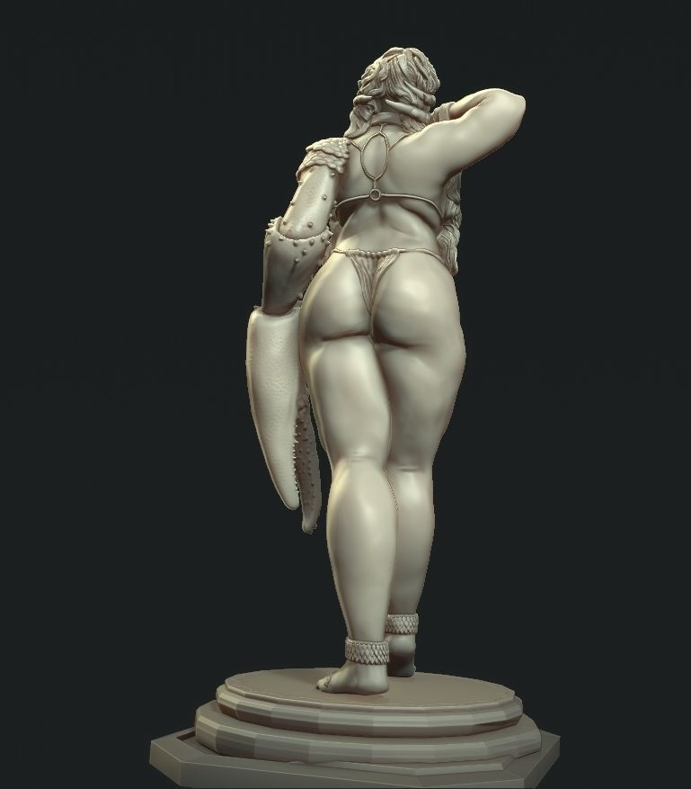 goddess of the cancer sign 3D print model_5