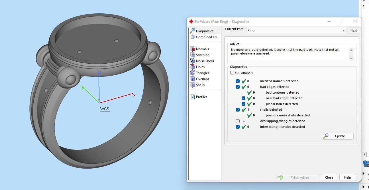 Bear roar jewerly ring 3D print model 3D print model_13