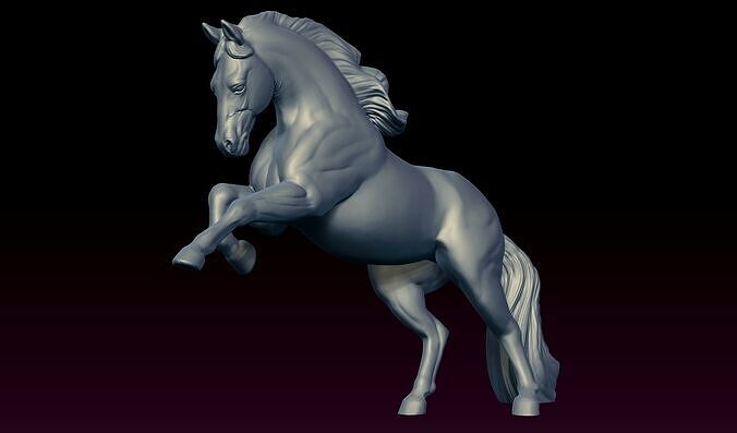 Rearing Horse 3D print model