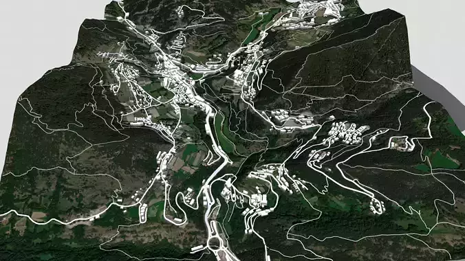 Cityscape La Masana  Andorra